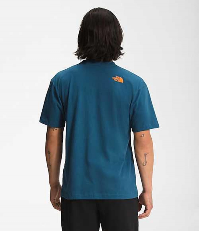 Camiseta The North Face Coordinates Hombre Azules | 7152649-OU