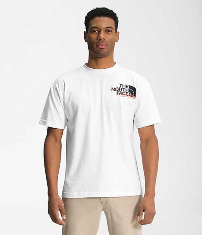 Camiseta The North Face Coordinates Hombre Blancas | 9458260-DO