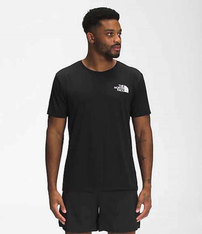 Camiseta The North Face Flight Hombre Negras | 5832640-VJ