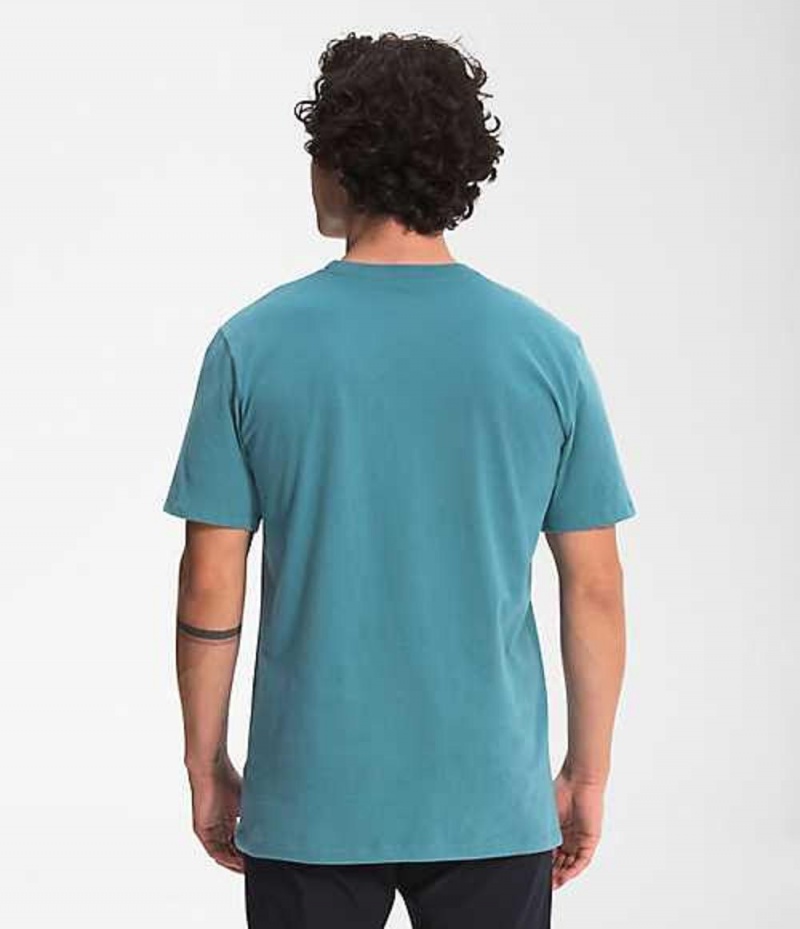 Camiseta The North Face Half Dome Hombre Azules | 0598326-NW