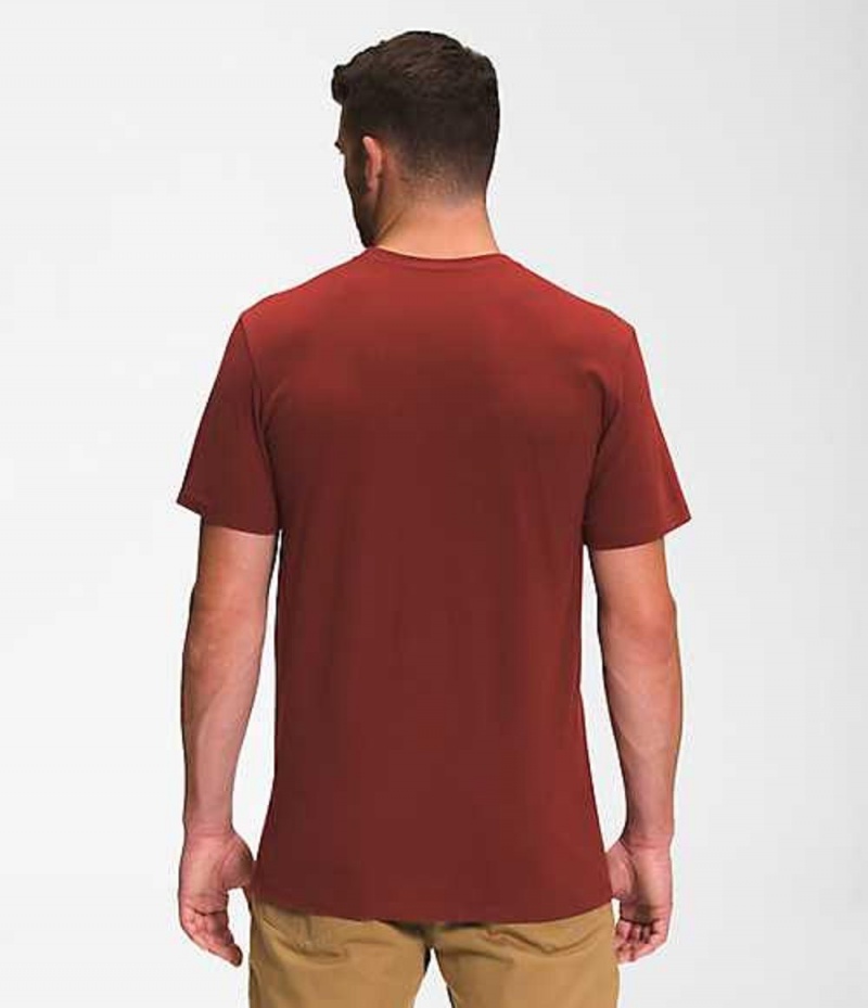 Camiseta The North Face Half Dome Hombre Rojas | 6298173-DX