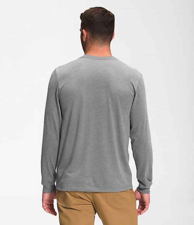 Camiseta The North Face Half Dome Hombre Gris Blancas | 5792064-HS