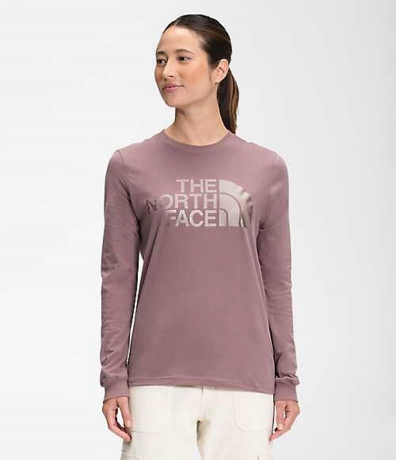 Camiseta The North Face Half Dome Mujer Moradas | 9275316-SB