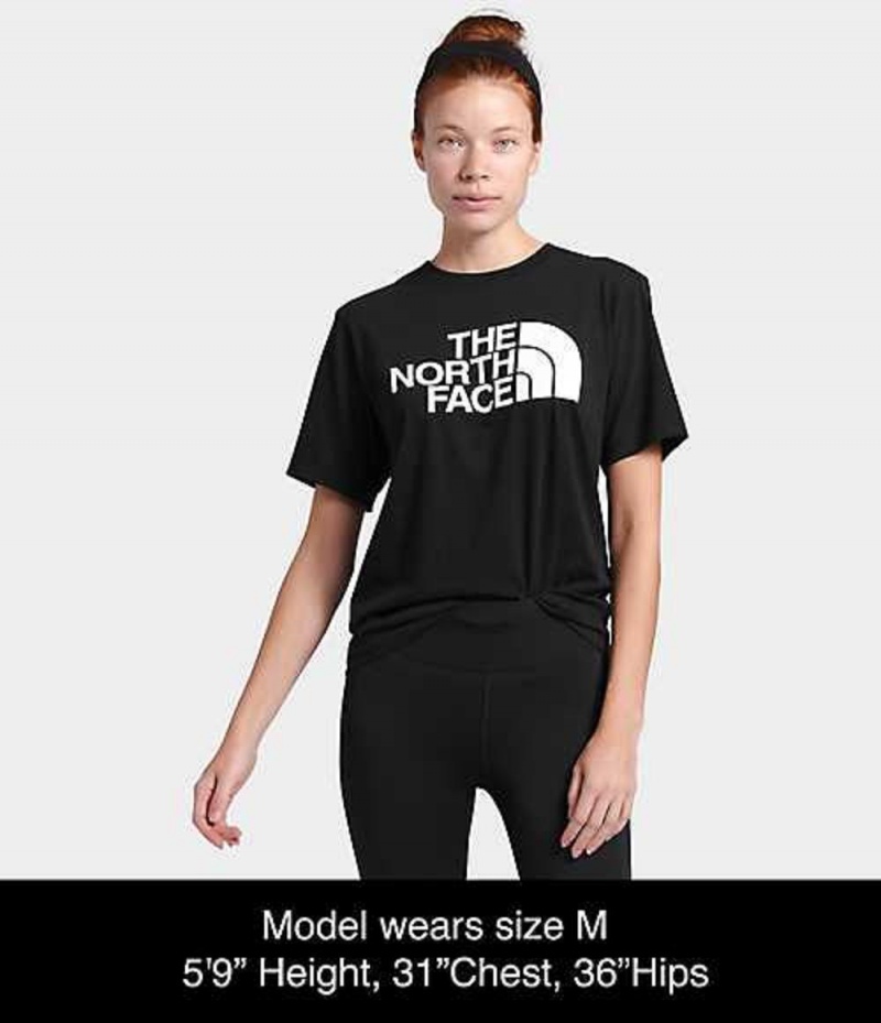 Camiseta The North Face Half Dome Mujer Negras | 2301587-EQ