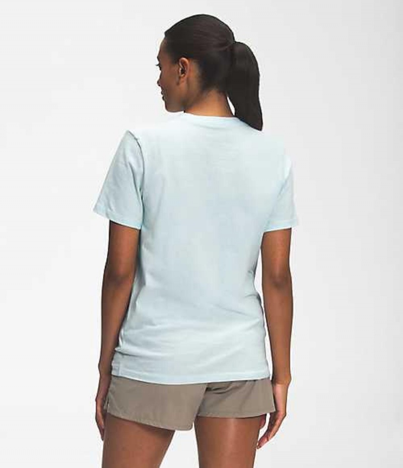 Camiseta The North Face Half Dome Mujer Azules | 1752839-VT