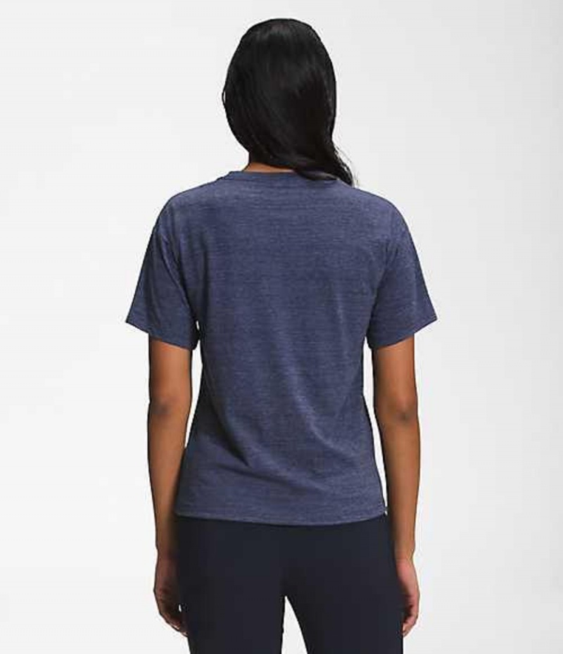 Camiseta The North Face Half Dome Mujer Azul Marino | 6028143-TW