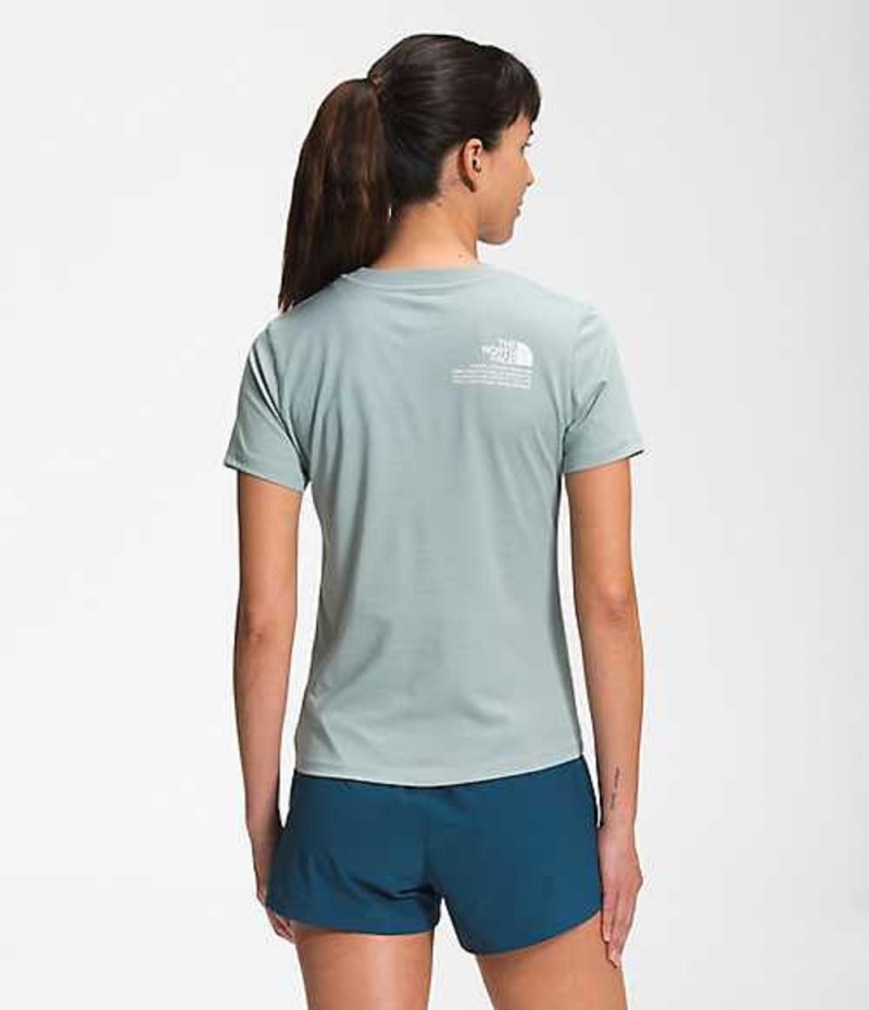 Camiseta The North Face Himalayan Mujer Plateadas Azules | 4379610-XB