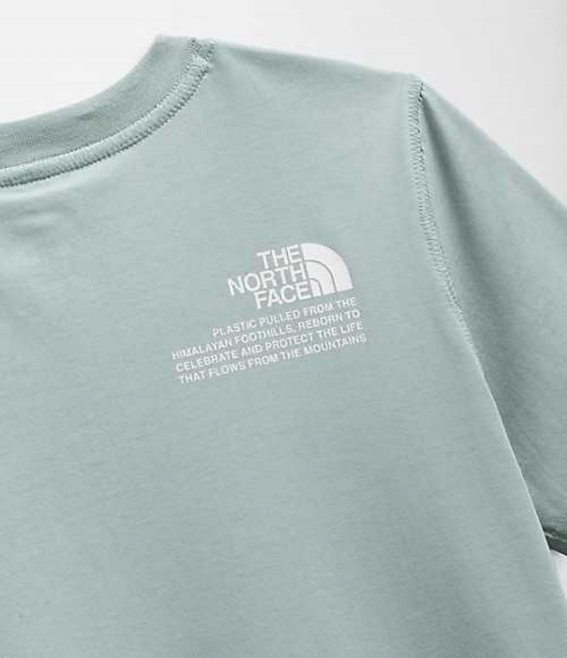 Camiseta The North Face Himalayan Mujer Plateadas Azules | 4379610-XB