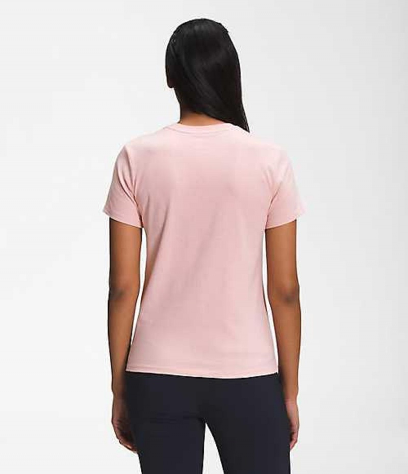 Camiseta The North Face Logo Play Mujer Rosas Marrones | 8153429-KD