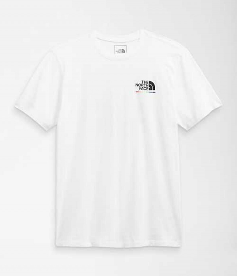 Camiseta The North Face Pride Hombre Blancas | 9684123-JE