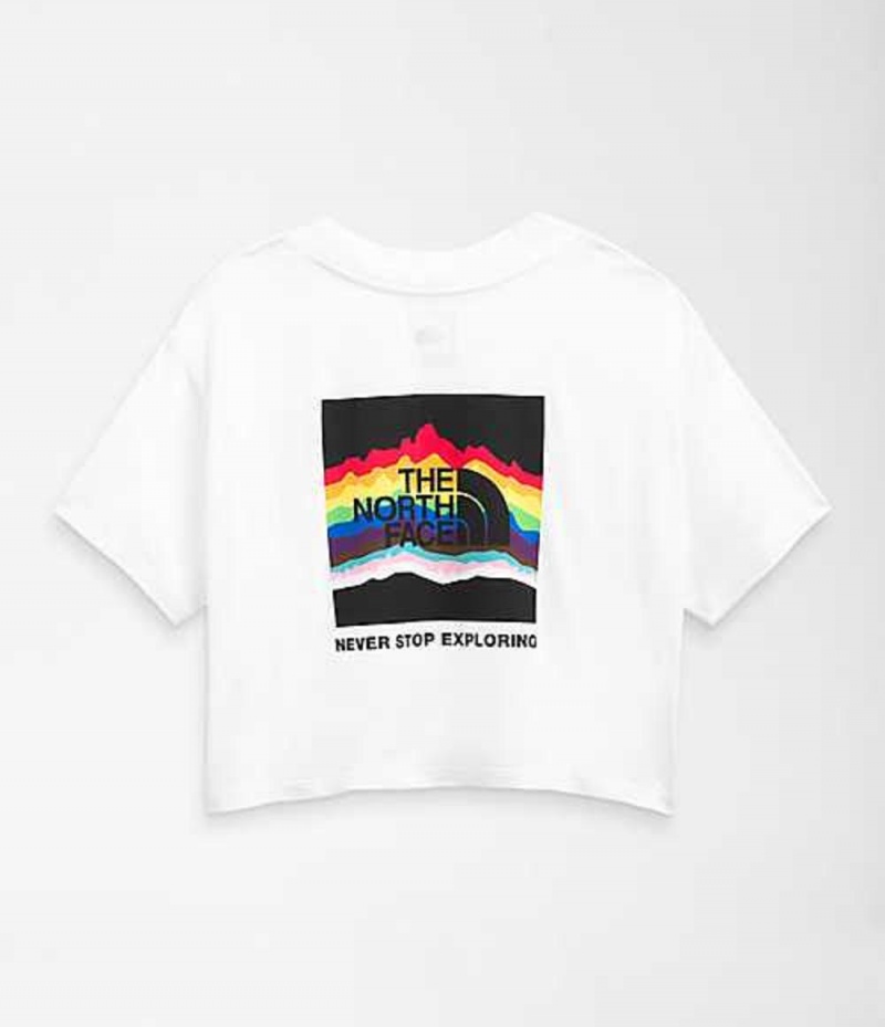 Camiseta The North Face Pride Mujer Blancas | 2594163-CM