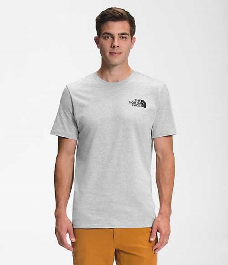 Camiseta The North Face Walls Hombre Gris Claro | 3928571-NK