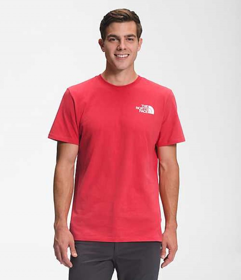 Camiseta The North Face Walls Hombre Rojas | 9857201-MV