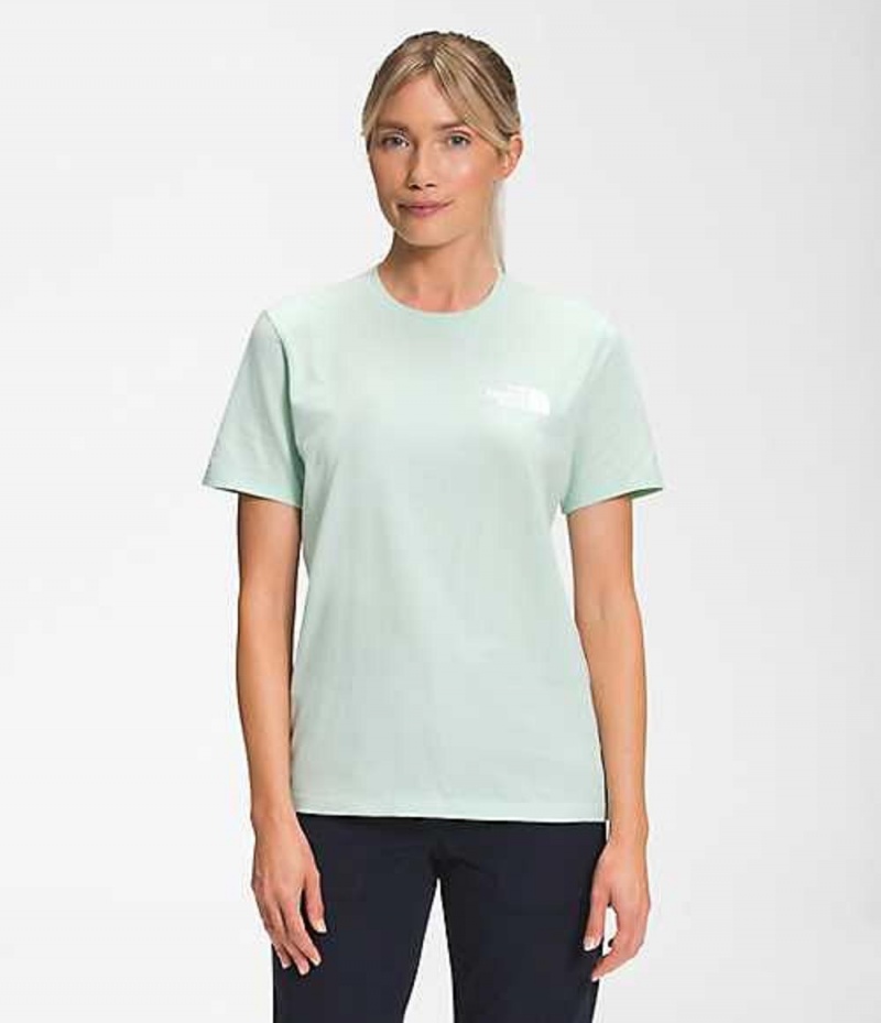 Camiseta The North Face Walls Mujer Verde Menta | 1743029-RV