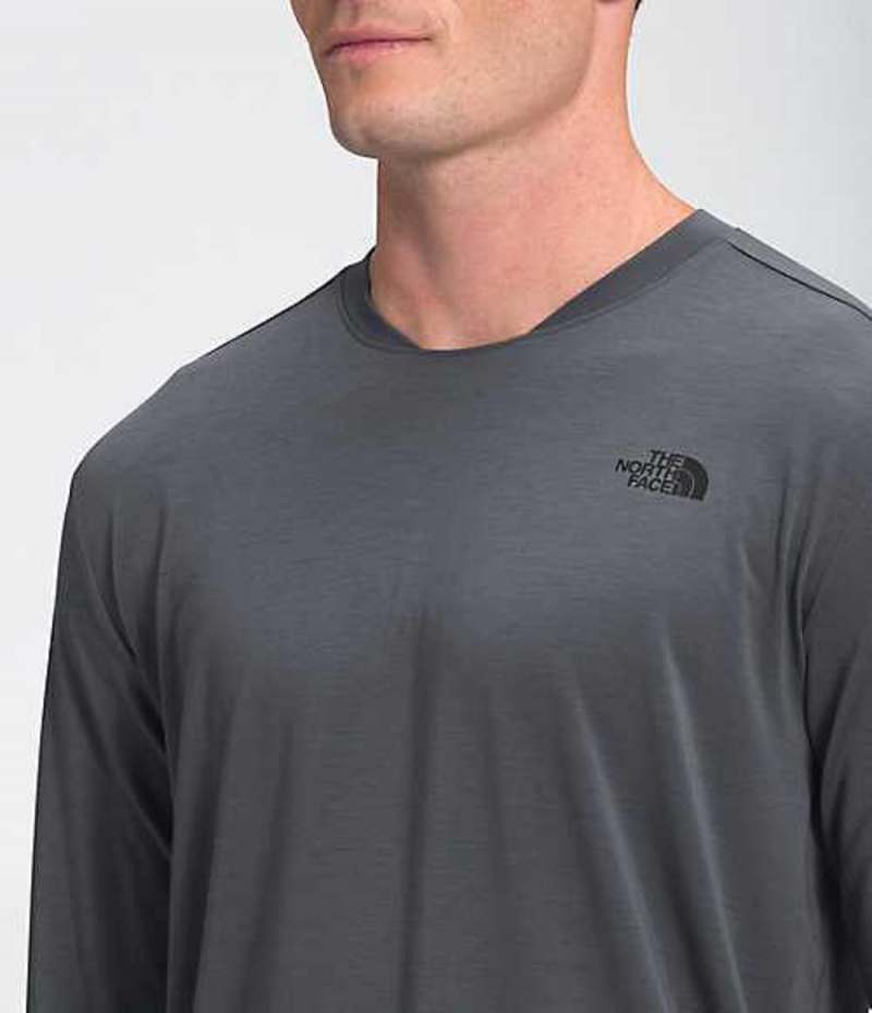 Camiseta The North Face Wander Hombre Gris | 6513824-HZ