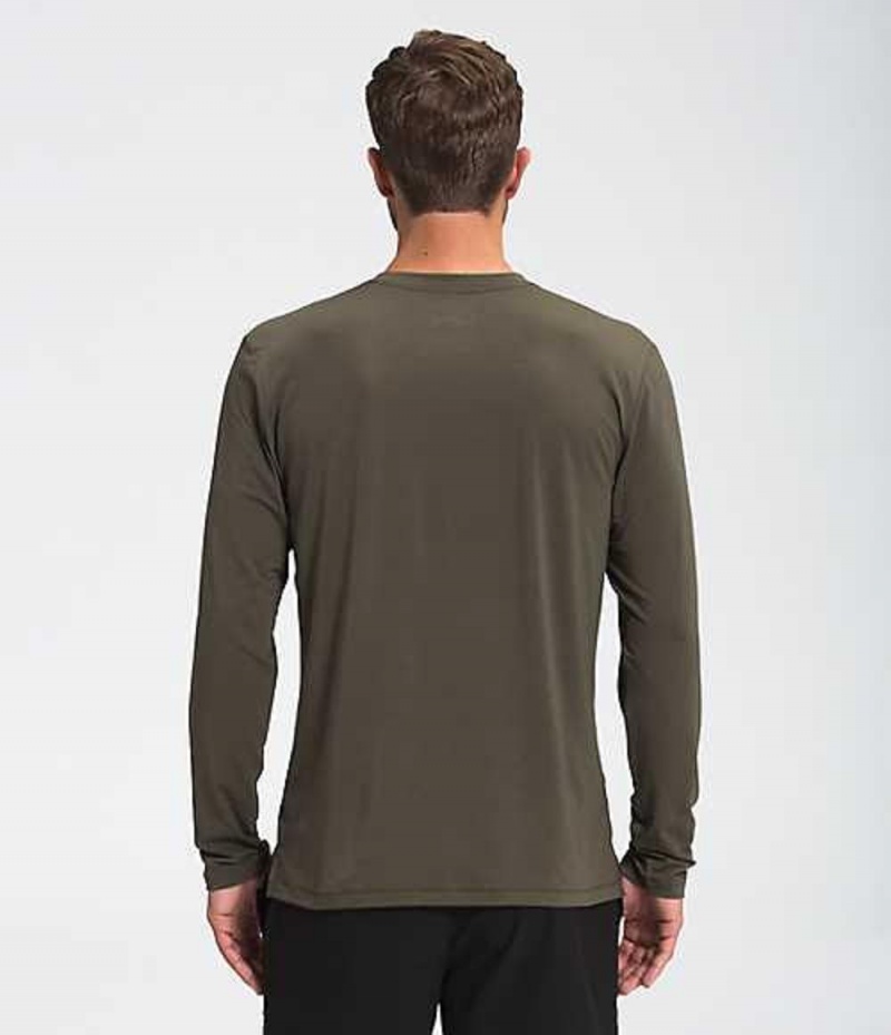 Camiseta The North Face Wander Hombre Gris Marrones Verde | 1473625-VN