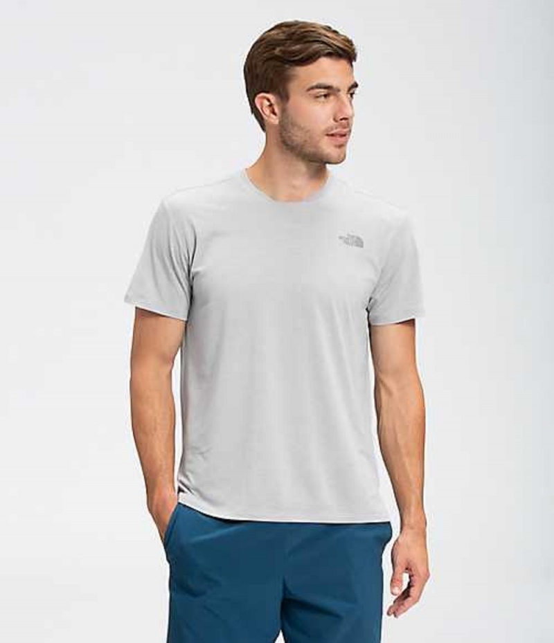 Camiseta The North Face Wander Hombre Gris Claro | 1620345-UK