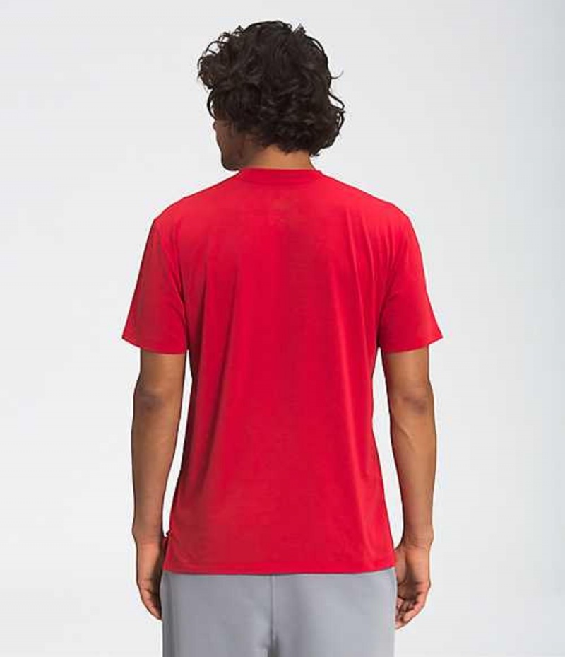 Camiseta The North Face Wander Hombre Rojas | 7581369-IM