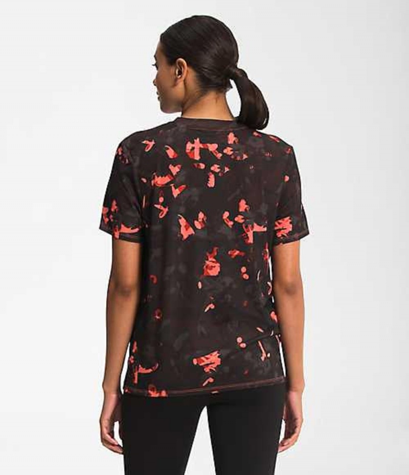 Camiseta The North Face Wander Mujer Naranjas | 8465920-BO