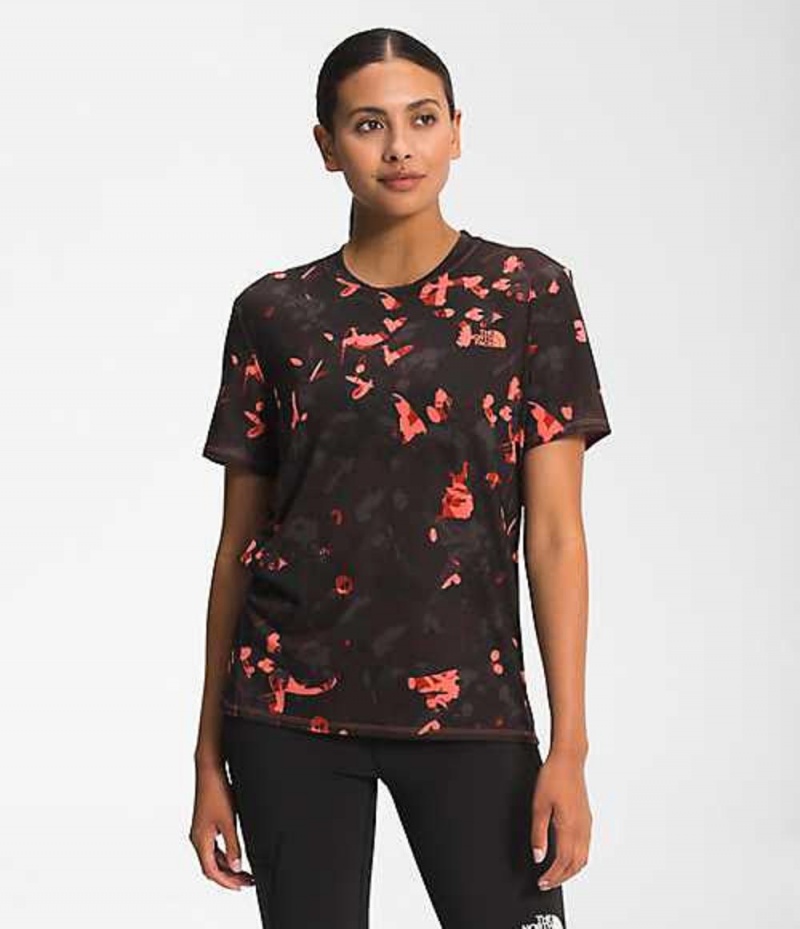 Camiseta The North Face Wander Mujer Naranjas | 8465920-BO