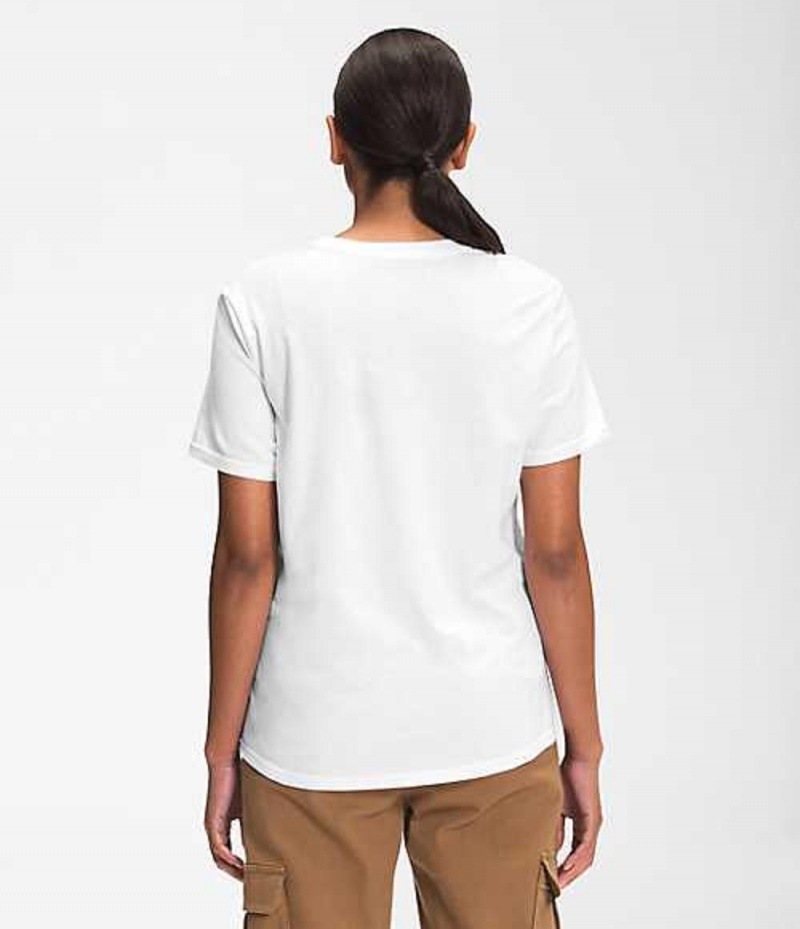 Camiseta The North Face Woodmont Mujer Blancas | 5618024-ZB