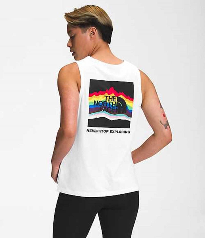 Camiseta sin Manga The North Face Pride Mujer Blancas | 3764805-MA