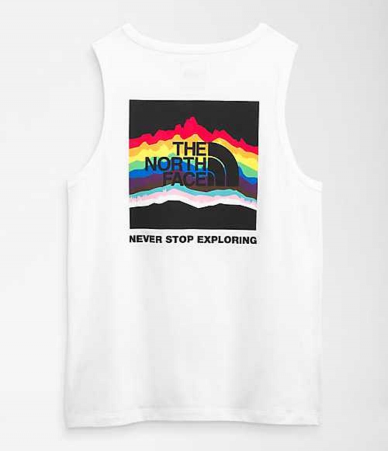 Camiseta sin Manga The North Face Pride Mujer Blancas | 3764805-MA