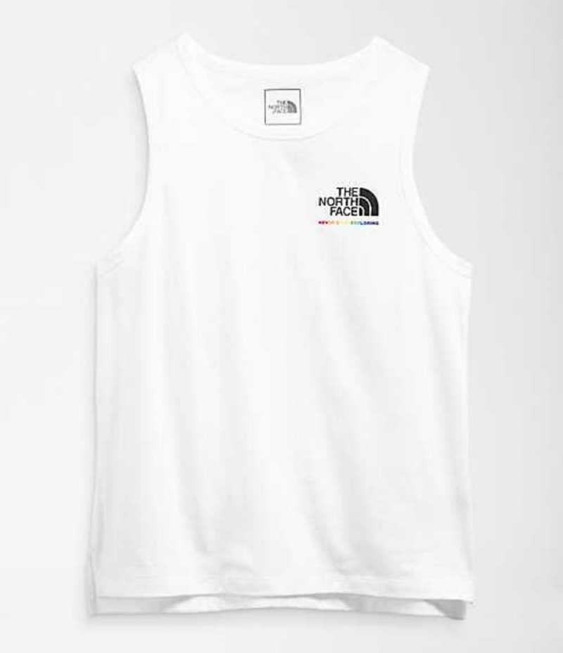 Camiseta sin Manga The North Face Pride Mujer Blancas | 3764805-MA