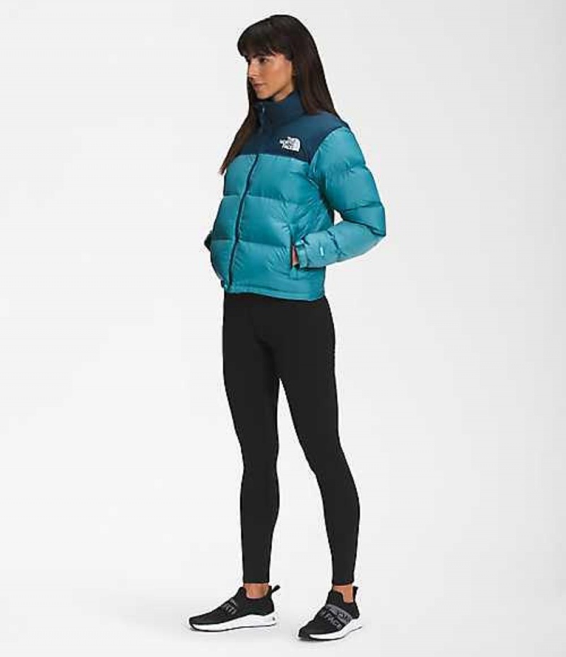 Chaqueta Plumas The North Face 1996 Retro Nuptse Mujer Azules | 7283594-DN