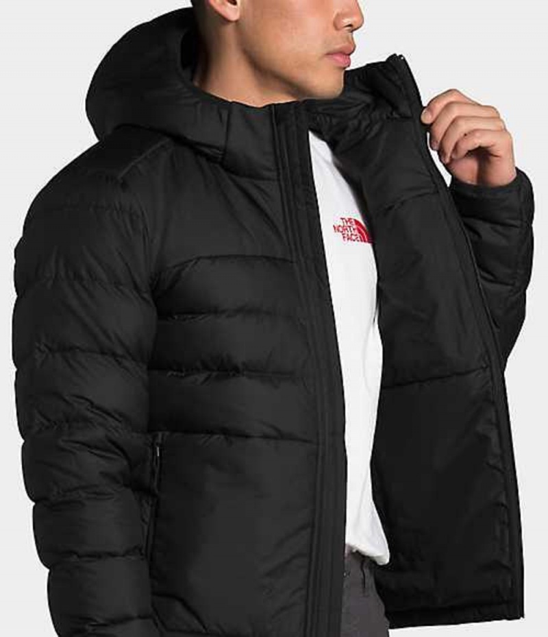 Chaqueta Plumas The North Face Aconcagua Hombre Negras | 5478693-TU