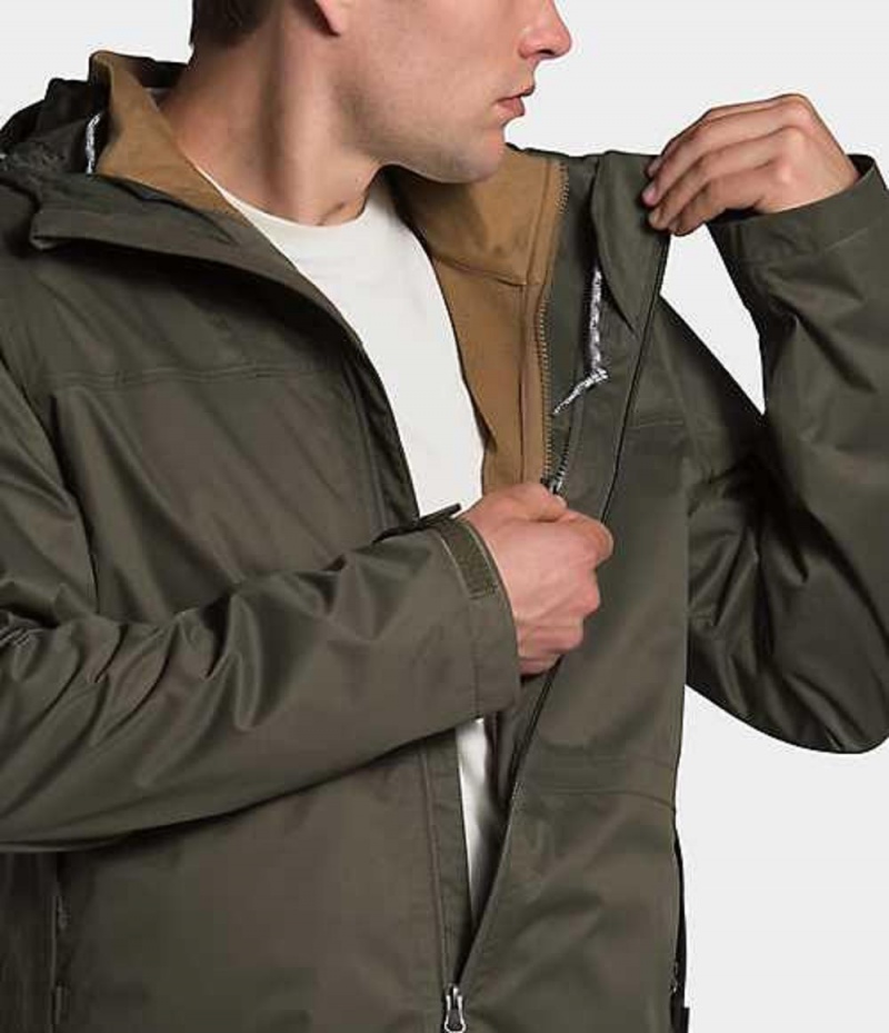 Chaqueta Plumas The North Face Arrowood Triclimate® Hombre Gris Marrones Verde Marrones | 5407831-HG