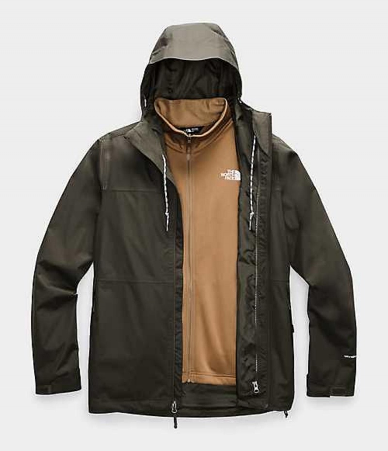 Chaqueta Plumas The North Face Arrowood Triclimate® Hombre Gris Marrones Verde Marrones | 5407831-HG