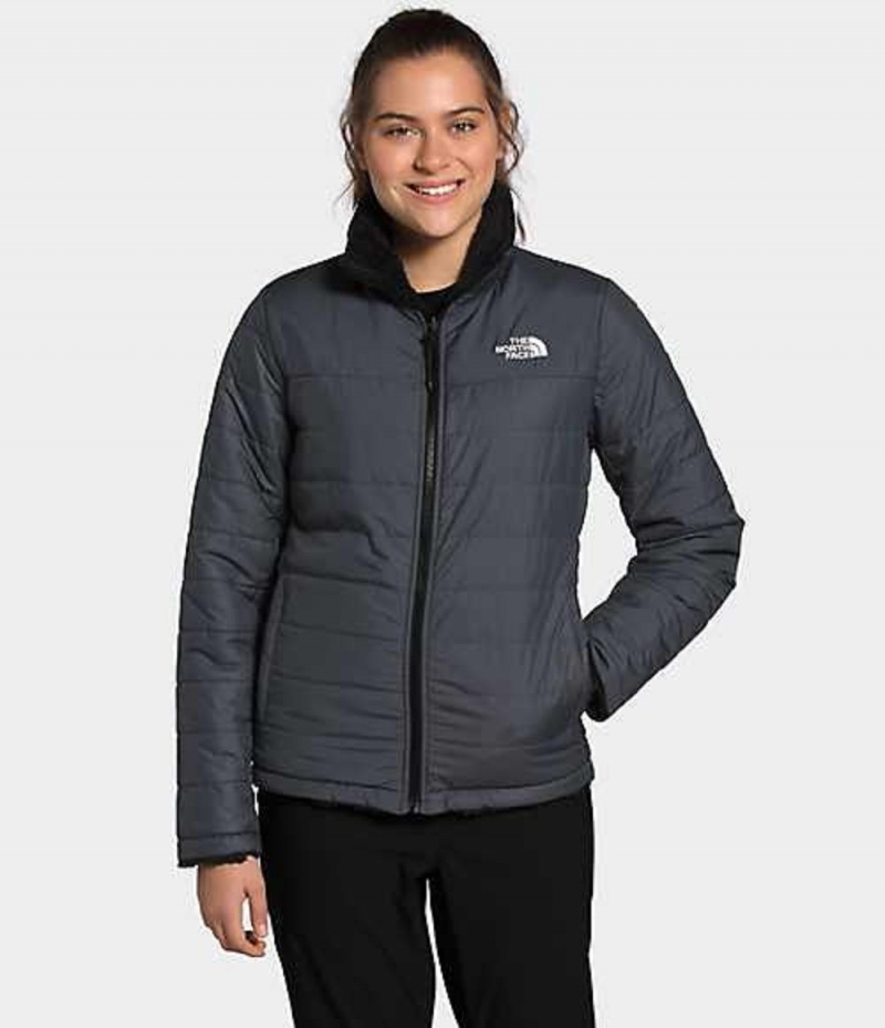 Chaqueta Plumas The North Face Mossbud Mujer Gris Negras | 6738509-EW