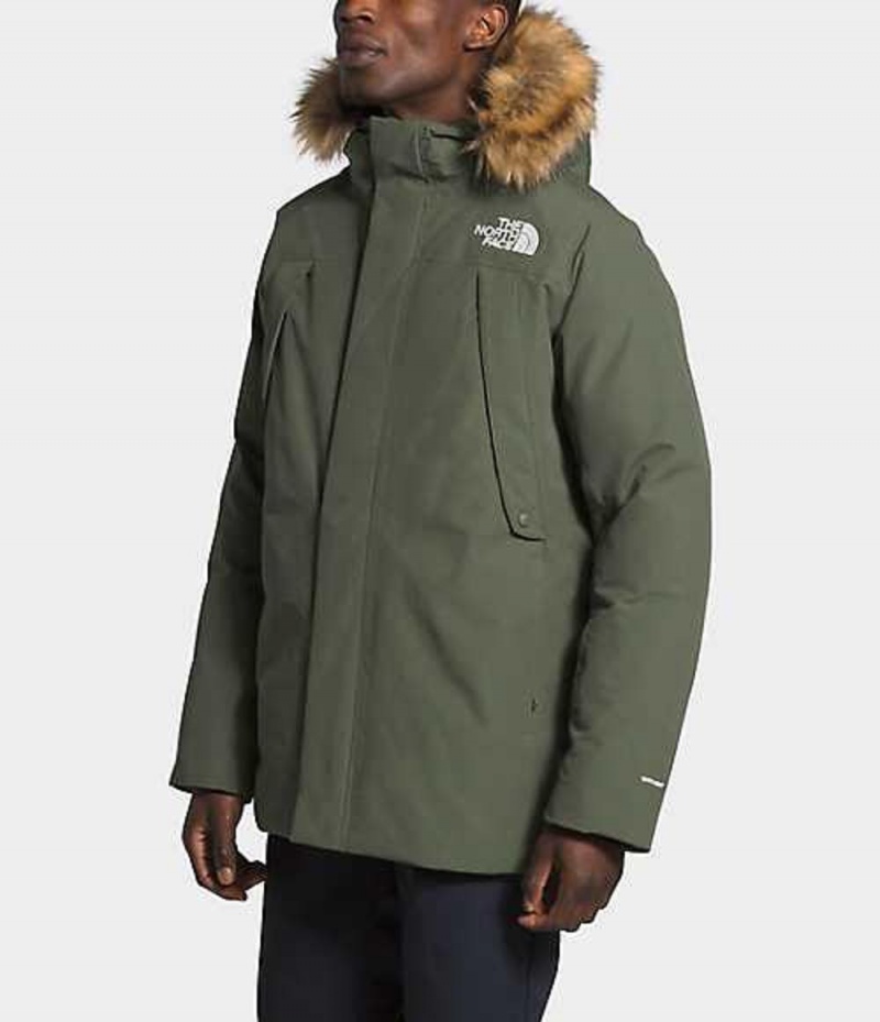 Chaqueta Plumas The North Face New Outerboroughs Hombre Gris Marrones Verde | 7681495-IE