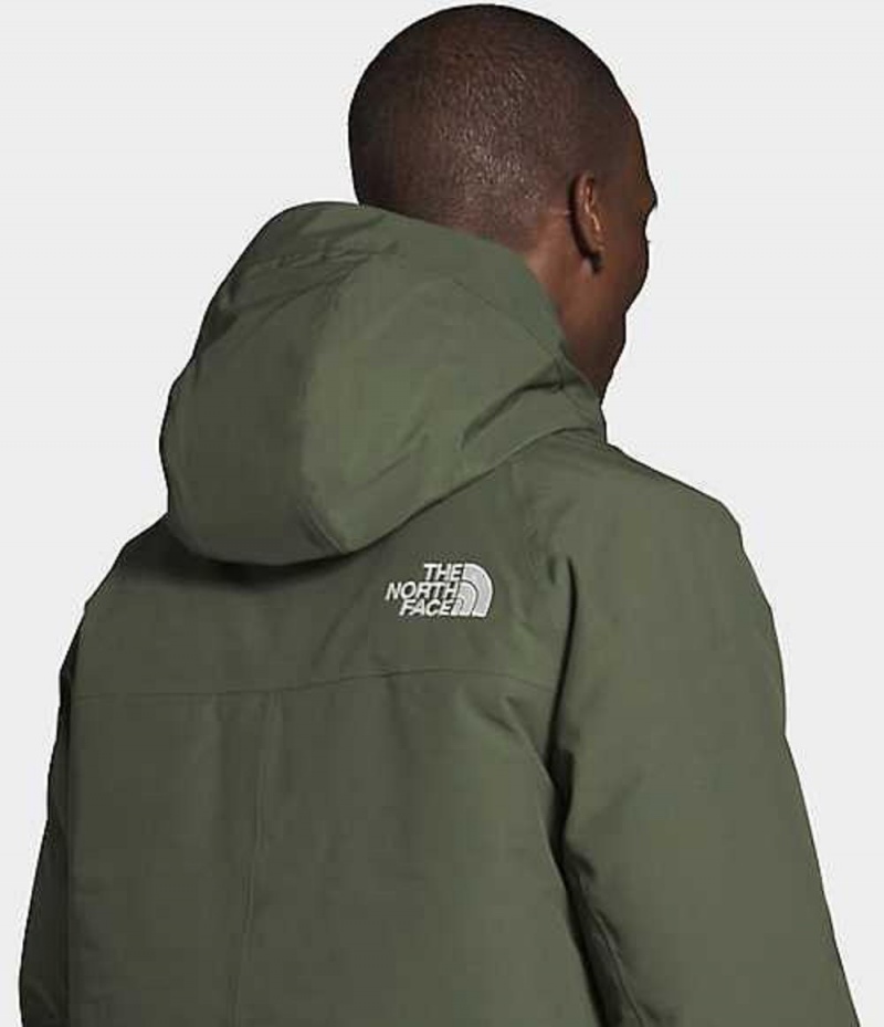 Chaqueta Plumas The North Face New Outerboroughs Hombre Gris Marrones Verde | 7681495-IE