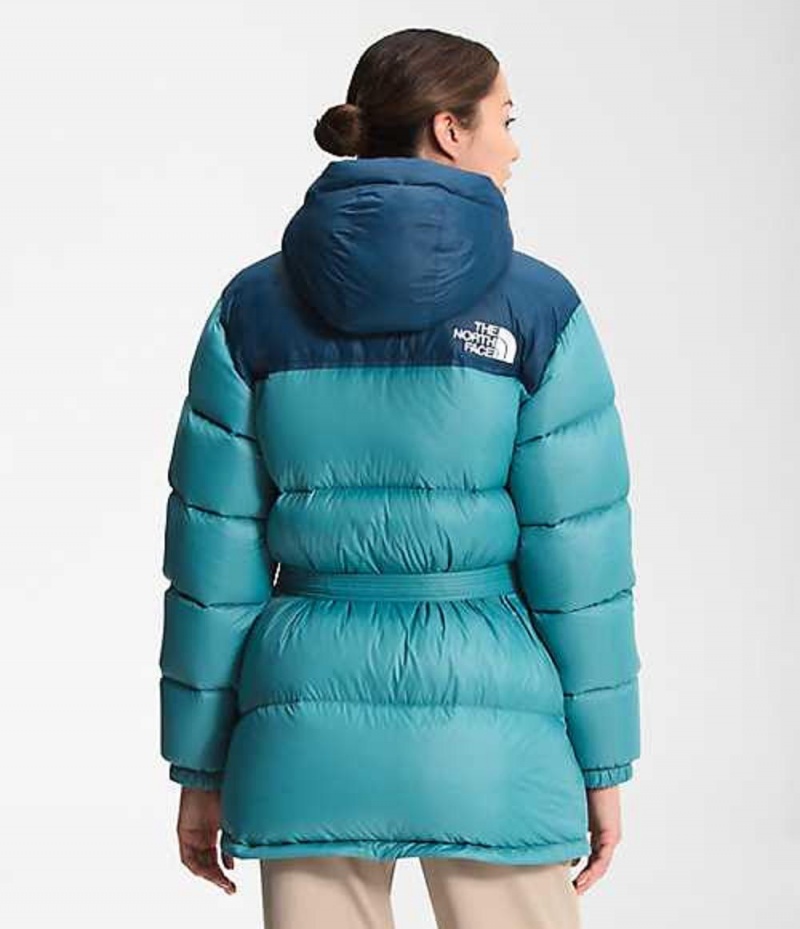 Chaqueta Plumas The North Face Nuptse Mujer Azules | 3506829-DN