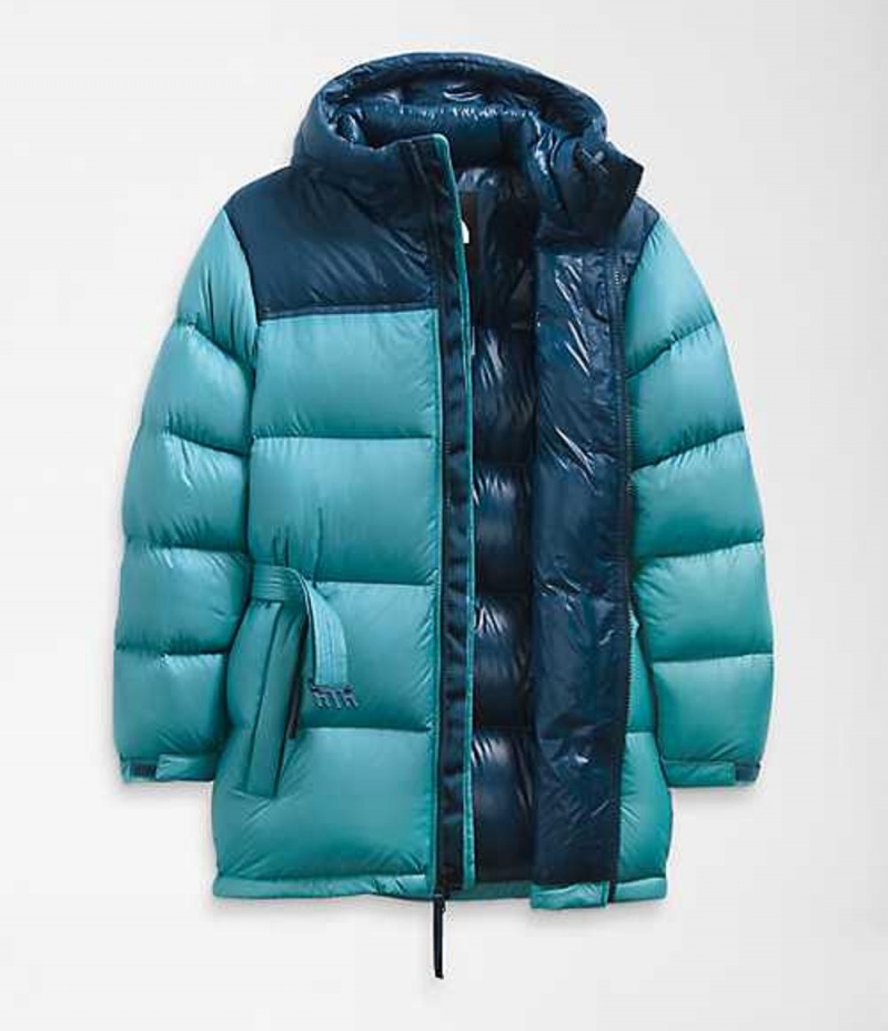 Chaqueta Plumas The North Face Nuptse Mujer Azules | 3506829-DN