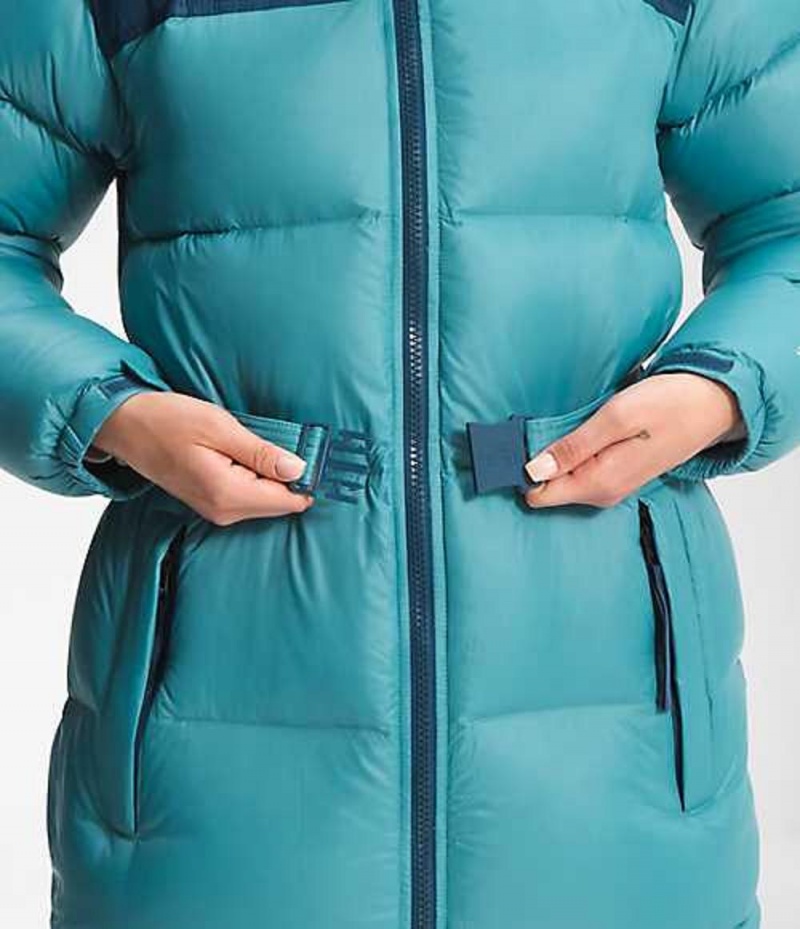 Chaqueta Plumas The North Face Nuptse Mujer Azules | 3506829-DN