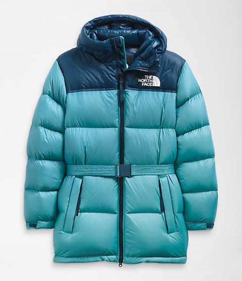 Chaqueta Plumas The North Face Nuptse Mujer Azules | 3506829-DN