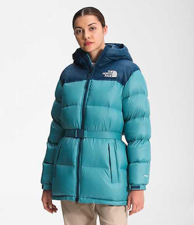 Chaqueta Plumas The North Face Nuptse Mujer Azules | 3506829-DN