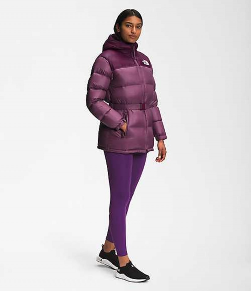 Chaqueta Plumas The North Face Nuptse Mujer Moradas Burdeos | 9748025-QI