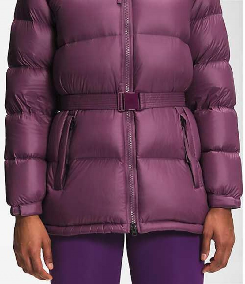 Chaqueta Plumas The North Face Nuptse Mujer Moradas Burdeos | 9748025-QI