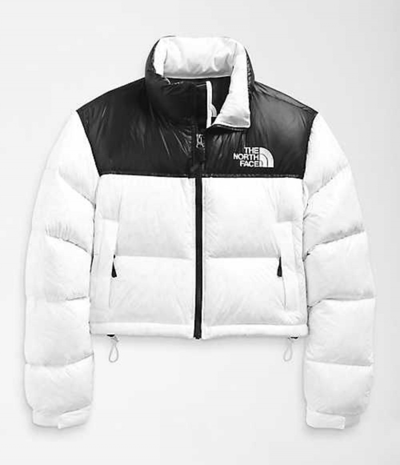 Chaqueta Plumas The North Face Nuptse Mujer Blancas Negras | 2105748-MU