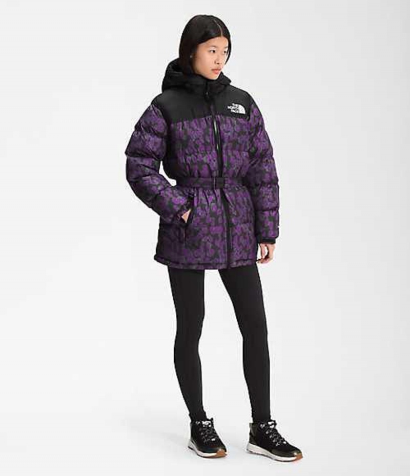 Chaqueta Plumas The North Face Nuptse Mujer Moradas Negras | 5814239-NX