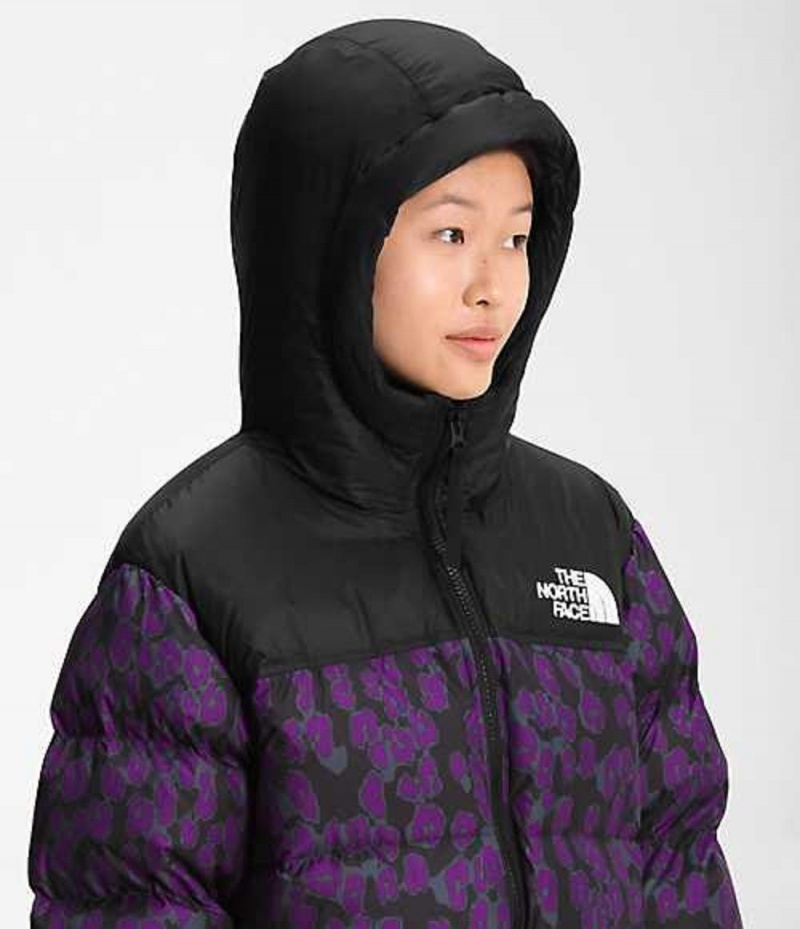 Chaqueta Plumas The North Face Nuptse Mujer Moradas Negras | 5814239-NX