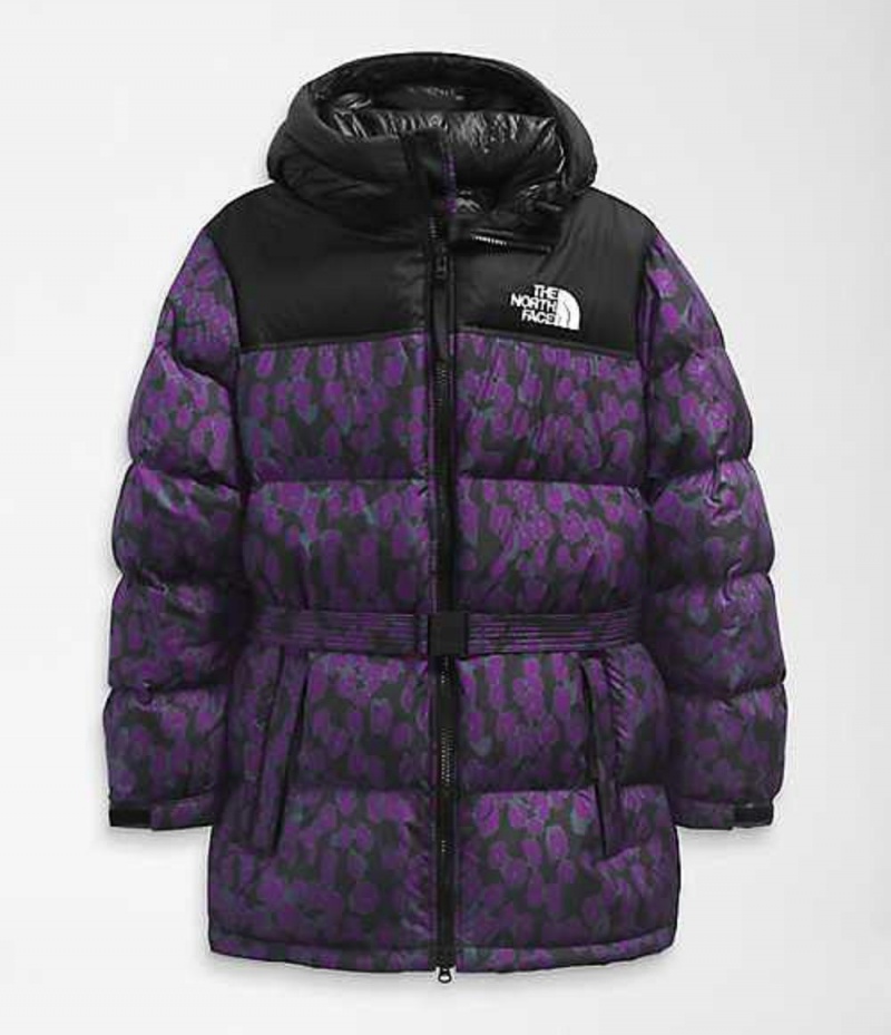 Chaqueta Plumas The North Face Nuptse Mujer Moradas Negras | 5814239-NX