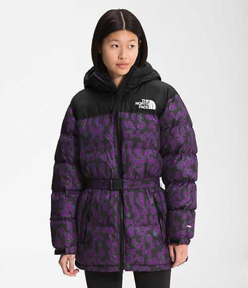 Chaqueta Plumas The North Face Nuptse Mujer Moradas Negras | 5814239-NX