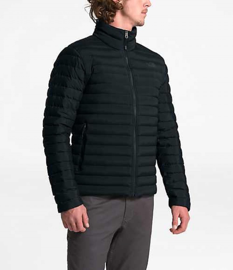 Chaqueta Plumas The North Face Stretch Hombre Negras | 6712985-NH