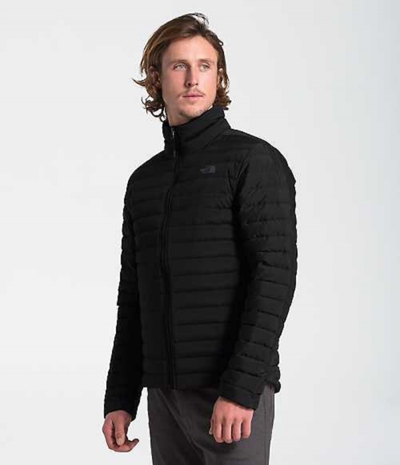 Chaqueta Plumas The North Face Stretch Hombre Negras | 6712985-NH