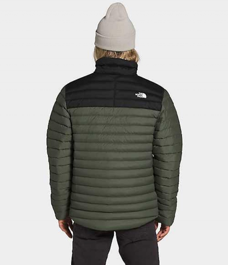 Chaqueta Plumas The North Face Stretch Hombre Gris Marrones Verde Negras | 5914678-EF